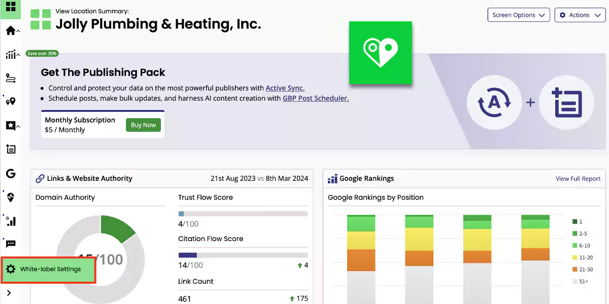 Bright Local offers a complete local SEO platform designed for agencies and in-house teams. 