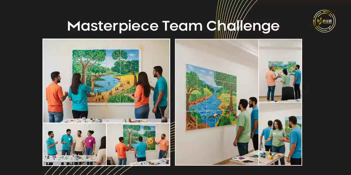 Masterpiece Team Challenge creative indoor team building in Dubai